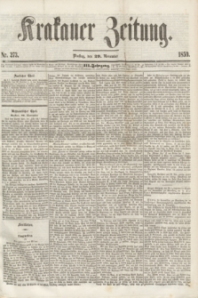 Krakauer Zeitung.Jg.3, Nr. 273 (20 November 1859) + dod.