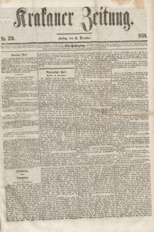 Krakauer Zeitung.Jg.3, Nr. 276 (2 December 1859)