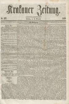 Krakauer Zeitung.Jg.3, Nr. 277 (3 December 1859) + dod.