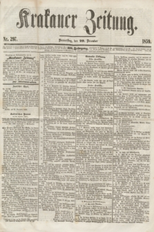 Krakauer Zeitung.Jg.3, Nr. 297 (29 December 1859)