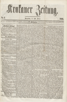 Krakauer Zeitung.Jg.4, Nr. 9 (12 Jänner 1860)