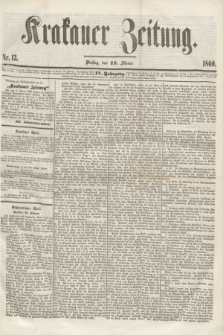 Krakauer Zeitung.Jg.4, Nr. 13 (17 Jänner 1860) + dod.