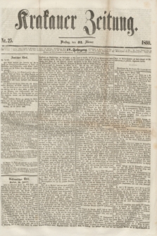 Krakauer Zeitung.Jg.4, Nr. 25 (31 Jänner 1860) + dod.