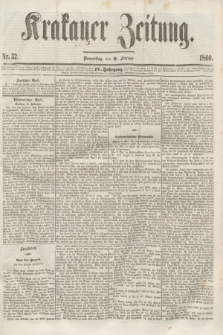Krakauer Zeitung.Jg.4, Nr. 32 (9 Februar 1860)