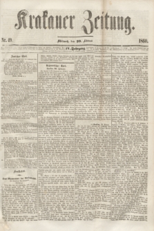 Krakauer Zeitung.Jg.4, Nr. 49 (29 Februar 1860)