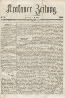 Krakauer Zeitung.Jg.4, Nr. 50 (1 März 1860) + dod.