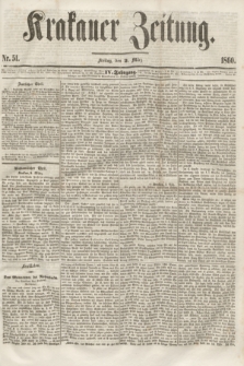 Krakauer Zeitung.Jg.4, Nr. 51 (2 März 1860) + dod.