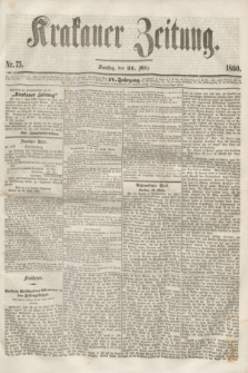 Krakauer Zeitung.Jg.4, Nr. 75 (31 März 1860)