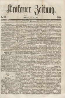 Krakauer Zeitung.Jg.4, Nr. 107 (10 Mai 1860)