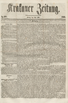 Krakauer Zeitung.Jg.4, Nr. 108 (11 Mai 1860)