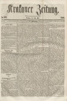 Krakauer Zeitung.Jg.4, Nr. 109 (12 Mai 1860)