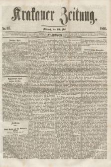 Krakauer Zeitung.Jg.4, Nr. 117 (23 Mai 1860)