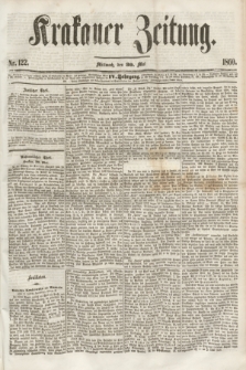 Krakauer Zeitung.Jg.4, Nr. 122 (30 Mai 1860)