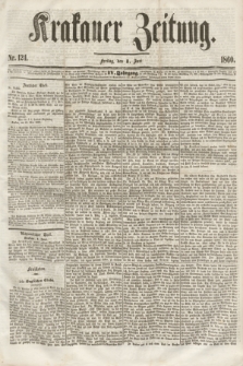 Krakauer Zeitung.Jg.4, Nr. 124 (1 Juni 1860)