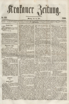 Krakauer Zeitung.Jg.4, Nr. 126 (4 Juni 1860)