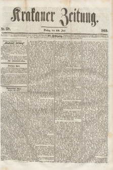 Krakauer Zeitung.Jg.4, Nr. 138 (19 Juni 1860)