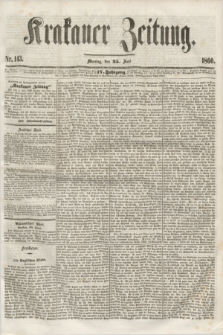 Krakauer Zeitung.Jg.4, Nr. 143 (25 Juni 1860)