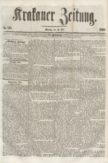 Krakauer Zeitung.Jg.4, Nr. 148 (2 Juli 1860) + dod.