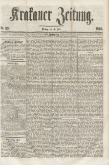 Krakauer Zeitung.Jg.4, Nr. 149 (3 Juli 1860) + dod.