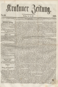 Krakauer Zeitung.Jg.4, Nr. 153 (7 Juli 1860)
