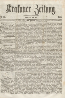 Krakauer Zeitung.Jg.4, Nr. 155 (10 Juli 1860)