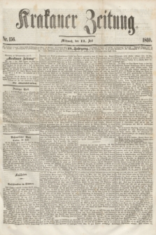 Krakauer Zeitung.Jg.4, Nr. 156 (11 Juli 1860)