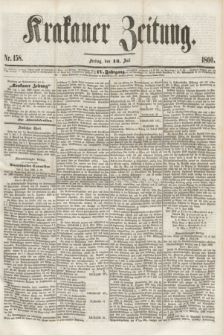 Krakauer Zeitung.Jg.4, Nr. 158 (13 Juli 1860)