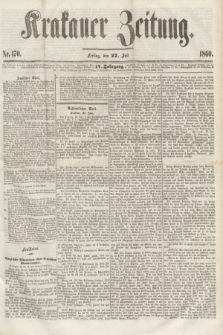 Krakauer Zeitung.Jg.4, Nr. 170 (27 Juli 1860)