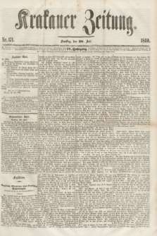 Krakauer Zeitung.Jg.4, Nr. 171 (28 Juli 1860)