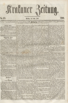 Krakauer Zeitung.Jg.4, Nr. 173 (31 Juli 1860)