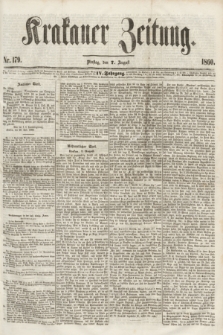Krakauer Zeitung.Jg.4, Nr. 179 (7 August 1860)