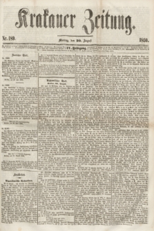 Krakauer Zeitung.Jg.4, Nr. 189 (20 August 1860) + dod.