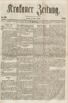 Krakauer Zeitung.Jg.4, Nr. 199 (31 August 1860)