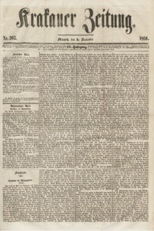 Krakauer Zeitung.Jg.4, Nr. 203 (5 September 1860)