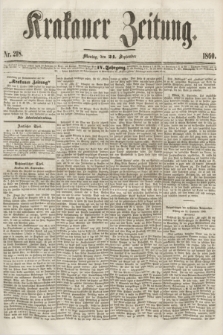 Krakauer Zeitung.Jg.4, Nr. 218 (24 September 1860) + dod.