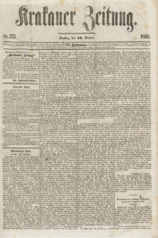 Krakauer Zeitung.Jg.4, Nr. 235 (13 October 1860) + dod.