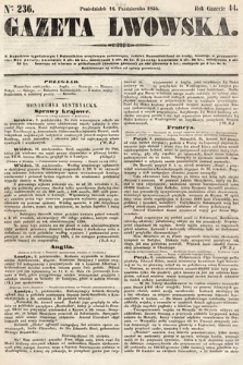Gazeta Lwowska. 1854, nr 236