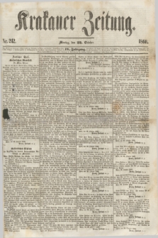 Krakauer Zeitung.Jg.4, Nr. 242 (22 October 1860)