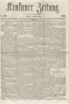 Krakauer Zeitung.Jg.4, Nr. 248 (29 October 1860) + dod.