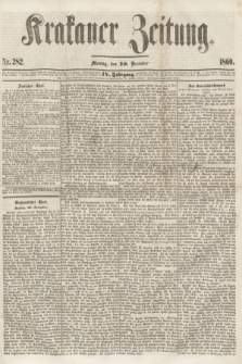 Krakauer Zeitung.Jg.4, Nr. 282 (10 December 1860)