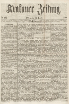 Krakauer Zeitung.Jg.4, Nr. 284 (12 December 1860)