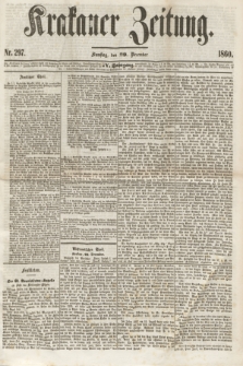 Krakauer Zeitung.Jg.4, Nr. 297 (29 December 1860) + dod.