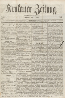 Krakauer Zeitung.Jg.5, Nr. 2 (3 Jänner 1861)