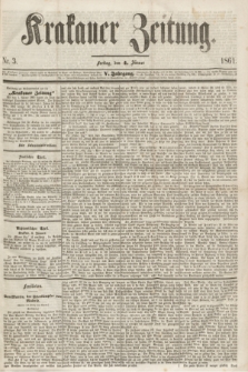 Krakauer Zeitung.Jg.5, Nr. 3 (4 Jänner 1861)