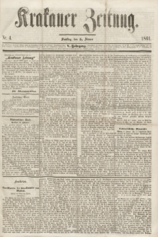 Krakauer Zeitung.Jg.5, Nr. 4 (5 Jänner 1861)