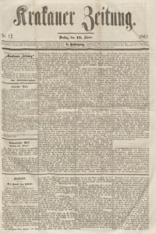 Krakauer Zeitung.Jg.5, Nr. 12 (15 Jänner 1861)