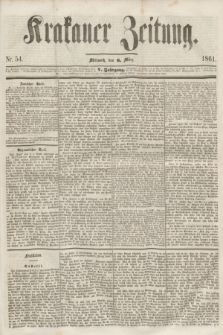 Krakauer Zeitung.Jg.5, Nr. 54 (6 März 1861)