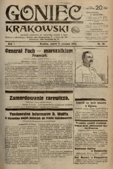 Goniec Krakowski. 1918, nr 38