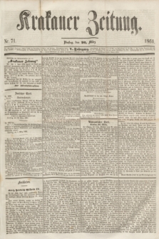 Krakauer Zeitung.Jg.5, Nr. 71 (26 März 1861)