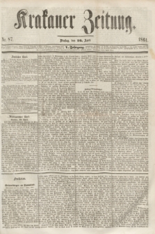 Krakauer Zeitung.Jg.5, Nr. 87 (16 April 1861)